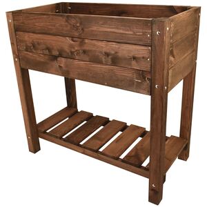 Snowdon Timber Brown Raised Garden Planter (L) 780mm (W) 400mm (H) 780mm