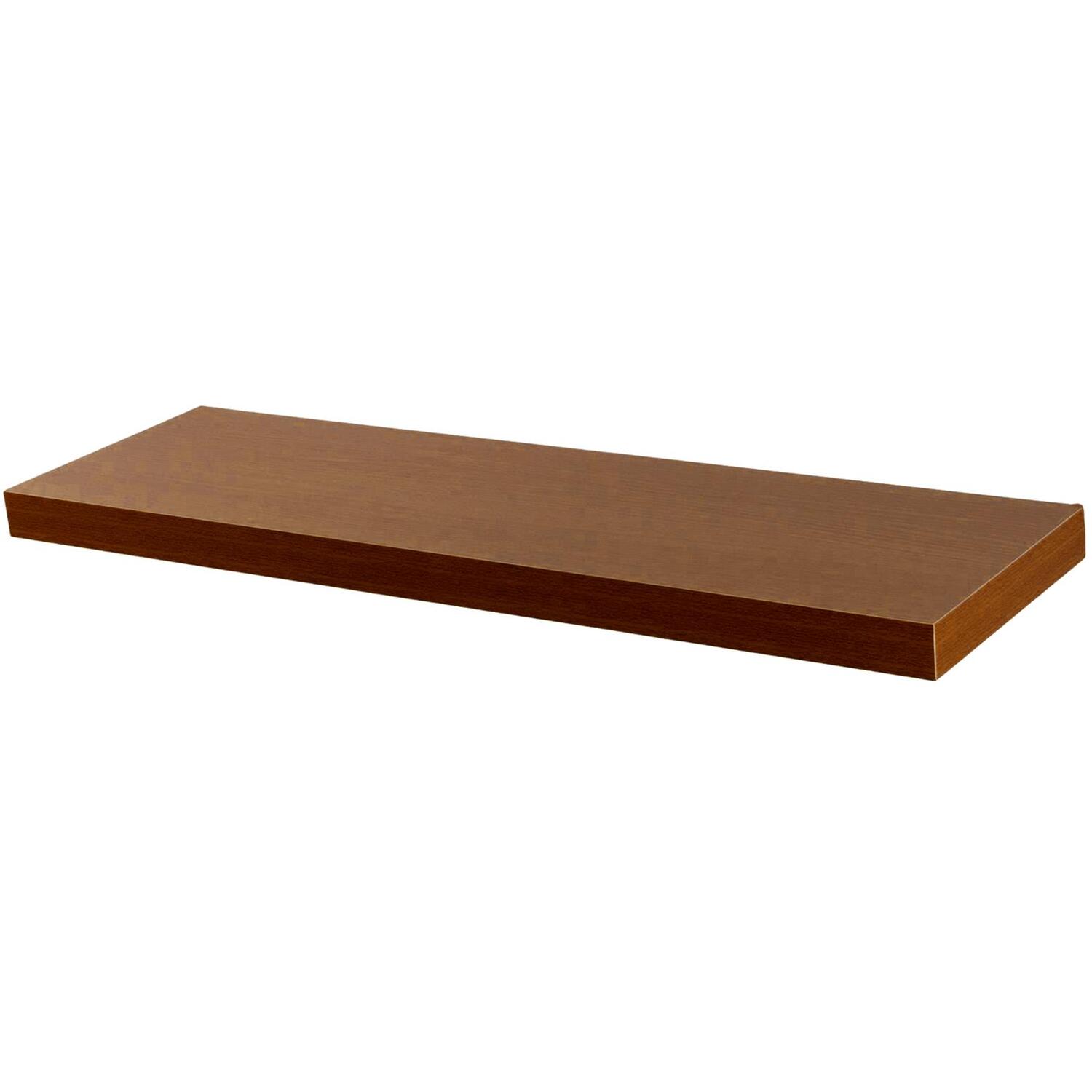Harbour Housewares 100Cm Walnut Modern Floating Shelf - Image 2