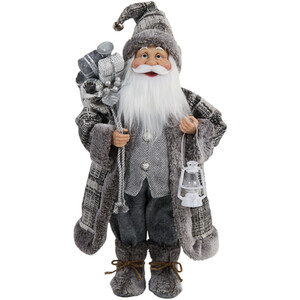 Scandi Standing Santa Decoration