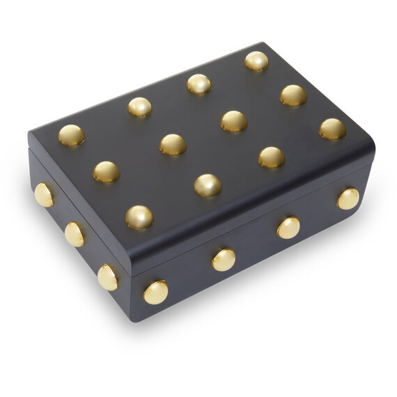 Frida Large Black and Gold Trinket Box