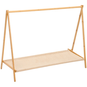 76cm Freestanding Foldable Bamboo Clothes Rail