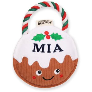 Pre-personalised Christmas Dog Toy Gift - Over 80 Titles - Mia