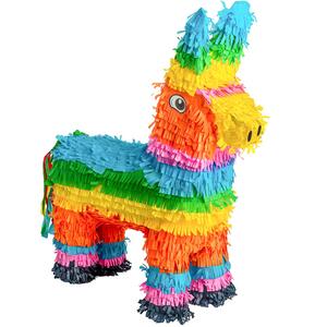Pinatas Donkey Cardboard Pinata - W40cm x D13cm x H55cm - Multi