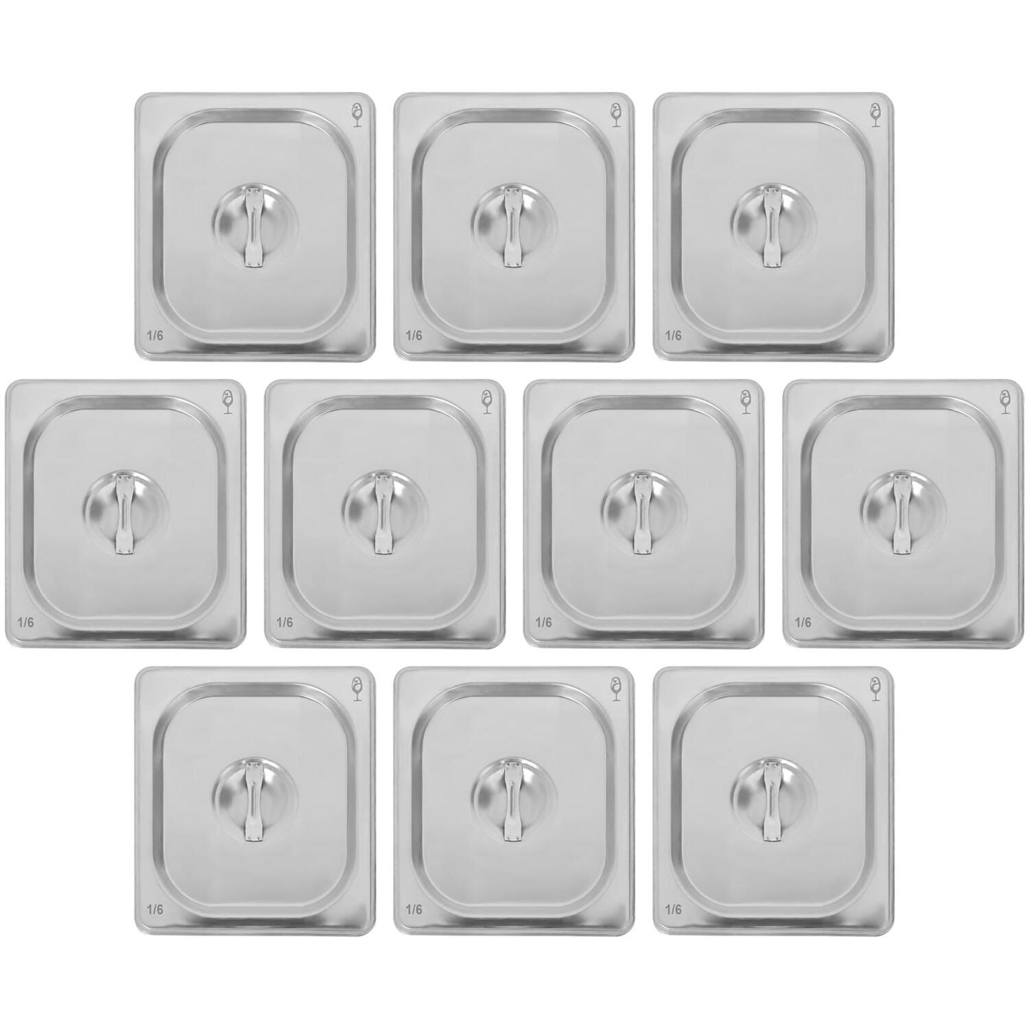 Image of Stainless Steel Gastronorm Container Lids 1/6&hellip;