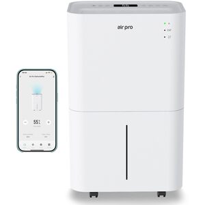 Digital Dehumidifier with Wifi App and Sleep Mode Portable Electric Damp Remover