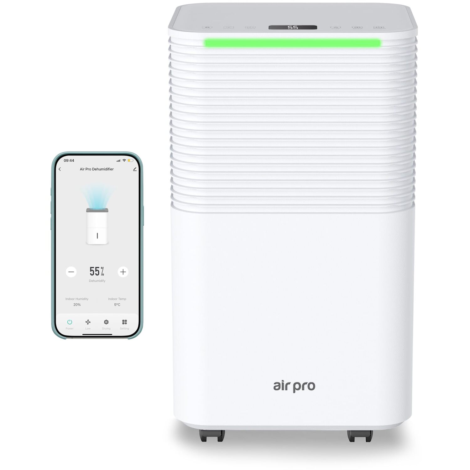 B&Q -  12L/day Digital DehumidifierWifi App2L TankSleep Mode24 Hr TimerElectric MouldDamp And Condensation Remover - Image 4