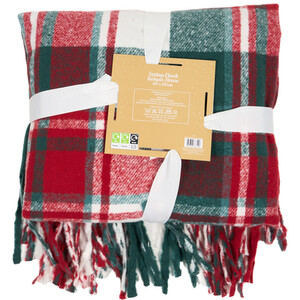 Tartan Check Mohair Throw