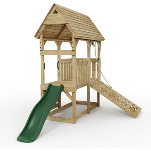 FarmPlay Mini Loft Climbing Frame with Slide for Kids