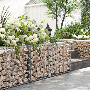 SONGMICS Garden Gabion Stone Basket with Mesh, 100 x 50 x 50 cm