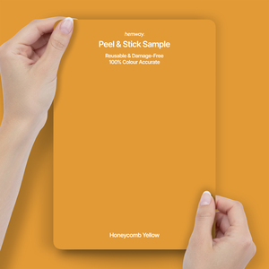 Hemway Interior Paint Sample, Honeycomb Yellow, Peel & Stick Swatch