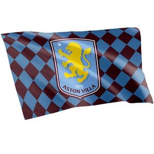 Aston Villa FC Core Checked Flag