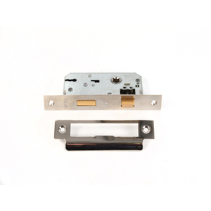 3 Lever Mortice Sash Lock Nick Plated / Electro Brassed - 65mm (Box of 5)