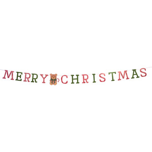 Christmas Teddy Banner