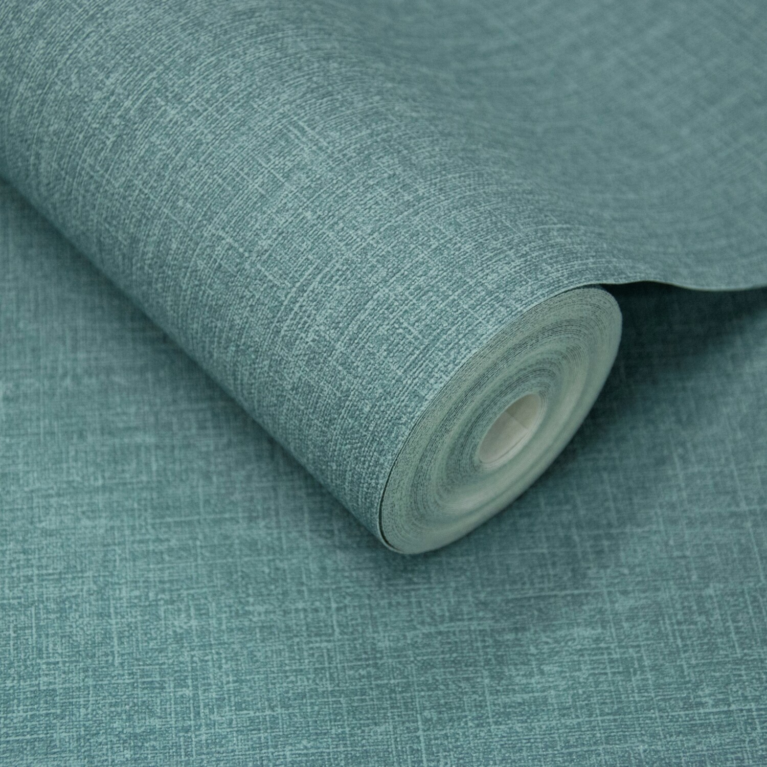 Grandeco Pure & Protect Cirrus Antibacterial Dark Teal Wallpaper - Linen Texture - Blue - Image 4