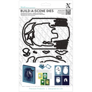 Xcut Shadow Box Die 8 Pieces, Spooky Graveyard, DIY Build-A-Scene, Art & Craft