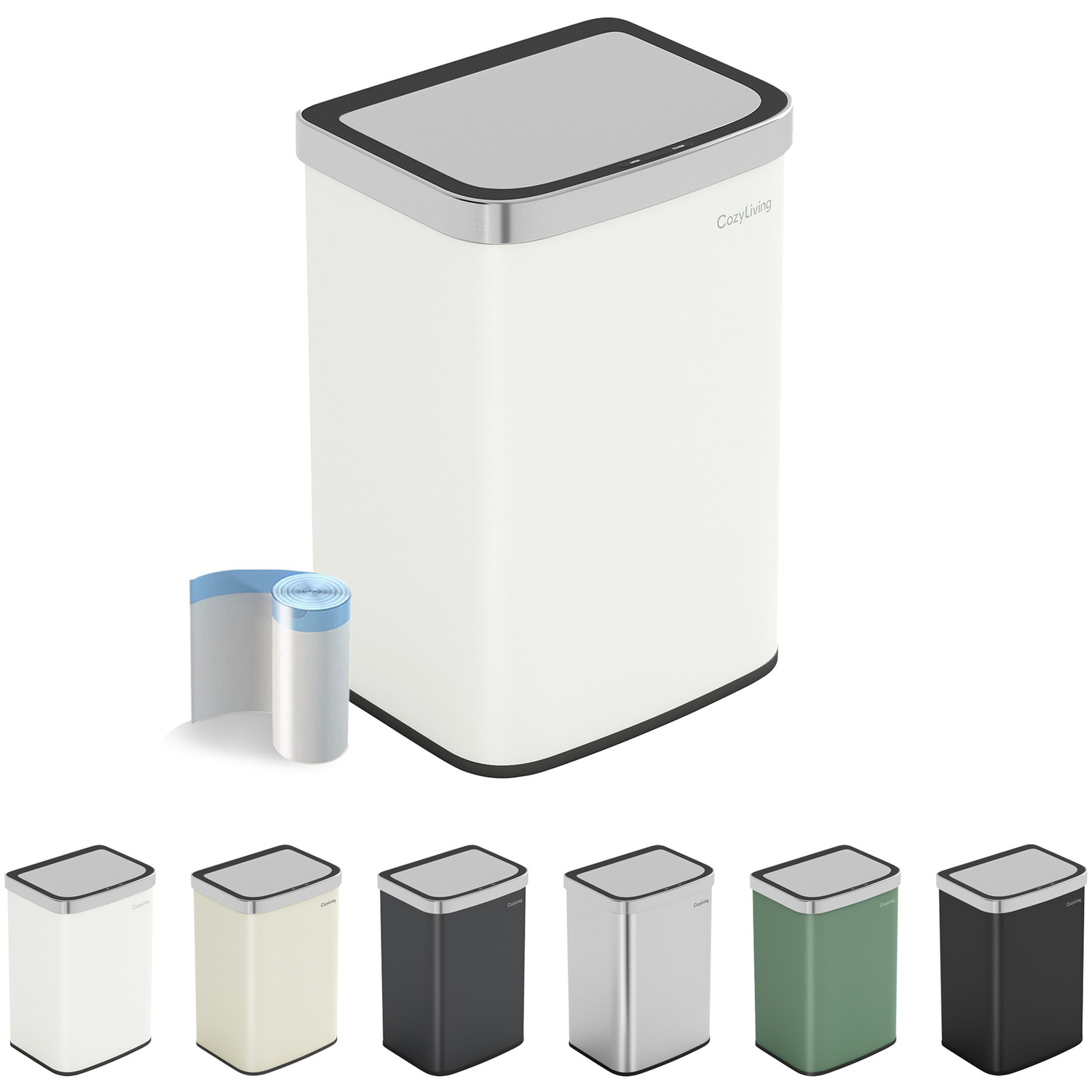 B&Q -  16L Automatic Sensor Bin Hands Free Motion Sensor Waste Bin For Modern Kitchen And Home - Image 3