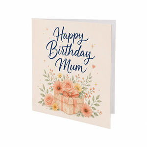 Happy Birthday Mum Floral Greeting Card