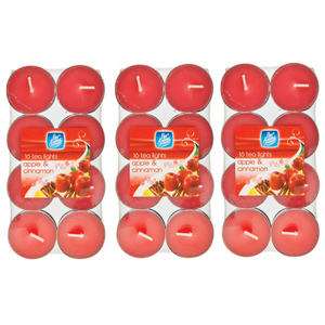 Pack of 48 Apple and Cinnamon Tea Lights