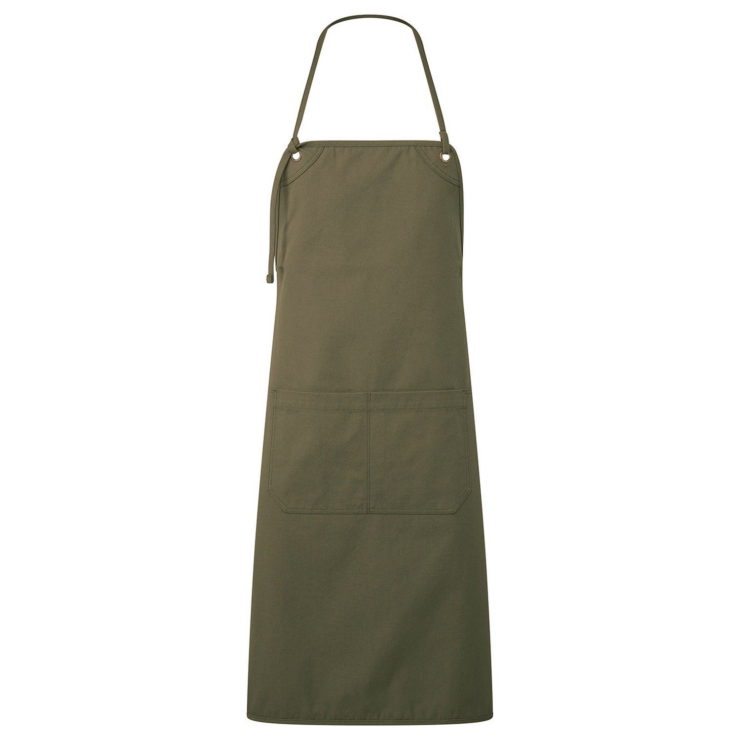 Premier Unisex Adult Artisan´S Choice Canvas Double Pocket Apron - Olive