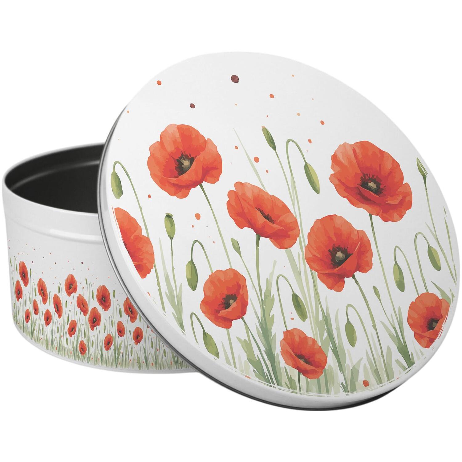 Image of Summer Poppies Large Cake Tin -&hellip;