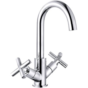Balterley Cross Handle Kitchen Mixer Tap - Chrome