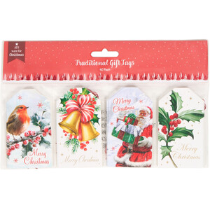 Pack of 40 Traditional Design Gift Tags