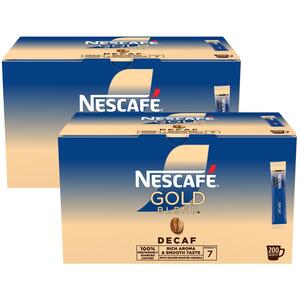 Nescafe Gold Blend Decaf Instant Coffee 200 Sachets Box