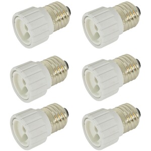 Lyyt E27 to GU10 Lamp Socket Converter Pack of 6