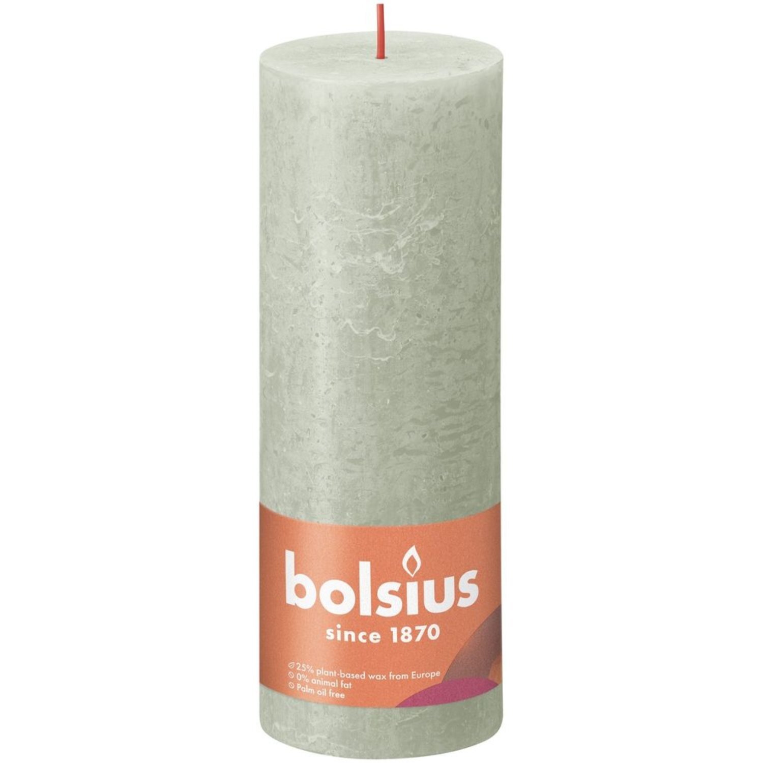  - Foggy Bolsius Rustic Shine Pillar Candle 190 X 68 mmGreen - Image 3