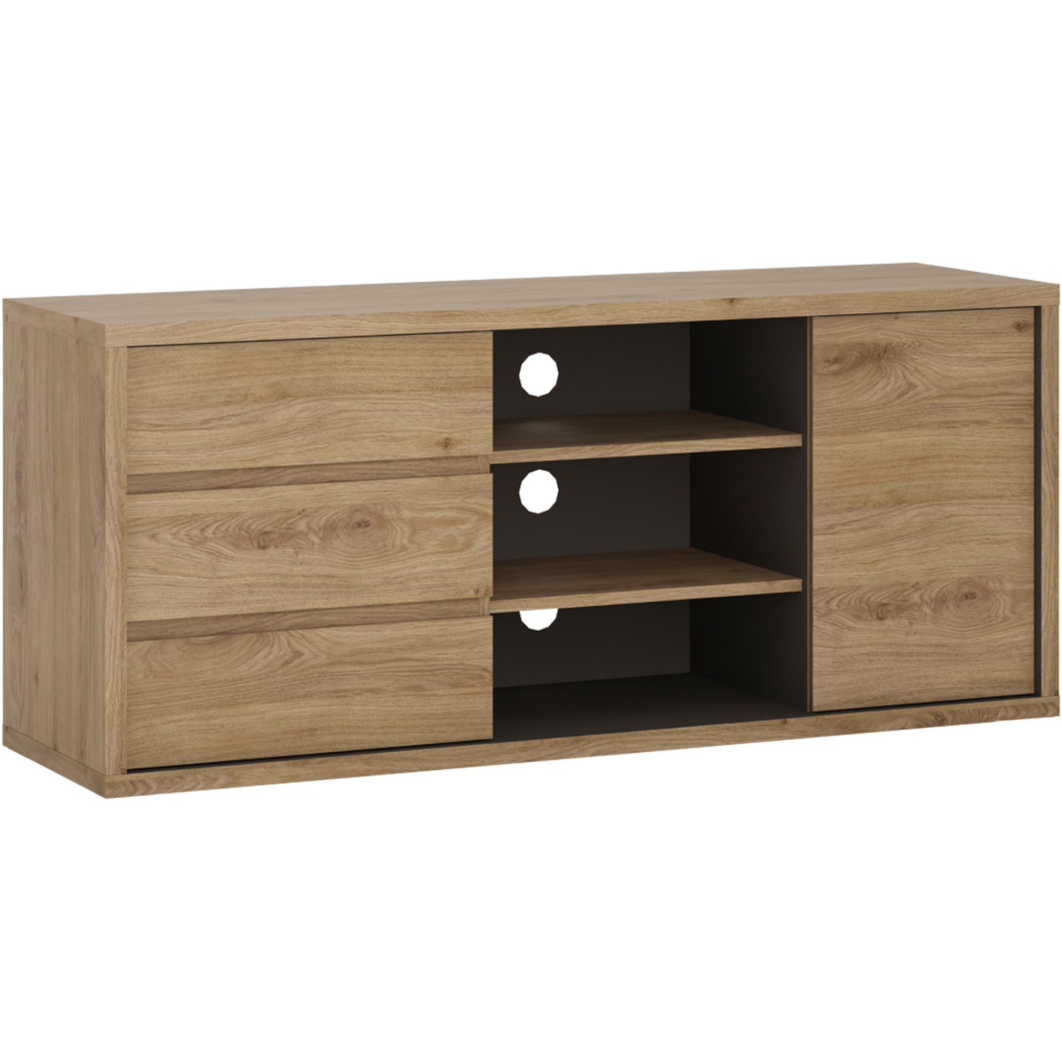 Rackhams Shetland 1 Door 3 Drawer Tv Cabinet - 1 - Image 5