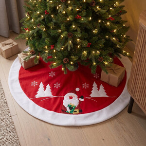 Waving Santa Tree Skirt