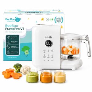 PuréePro V1 5-in-1 Baby Food Maker & Steamer Blender, Bottle Warmer, Steriliser, Self-Cleaning