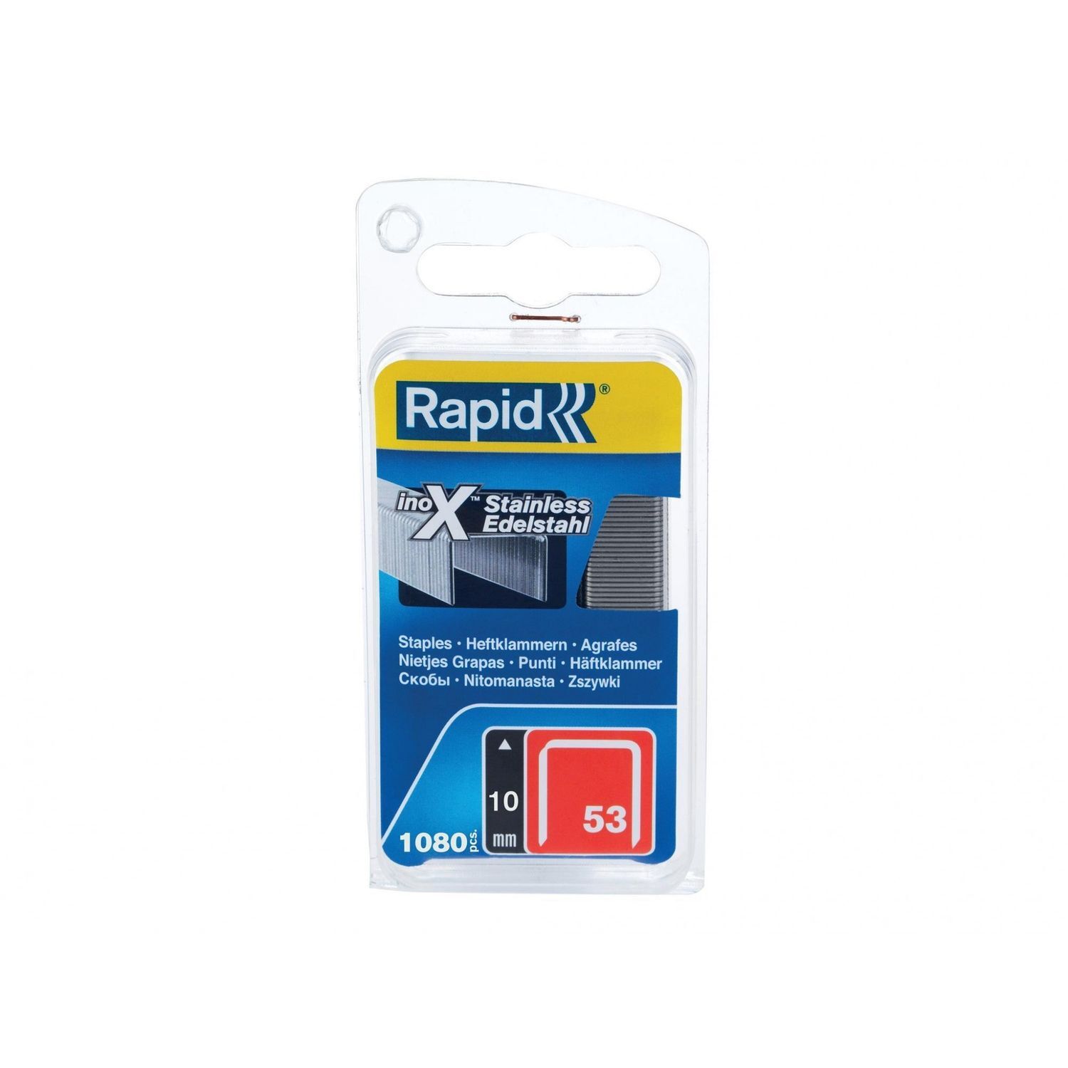Rapid 53 Series Stainless Steel Fine Wire Staples B - Multi Colour