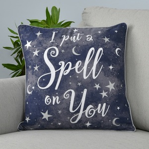 Halloween Pumpkins & Celestial Stars Decorative 18¿ x 18¿ Filled¿Cushions
