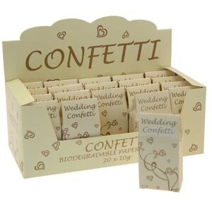 Gold & Ivory Tissue Confetti 10 Pack