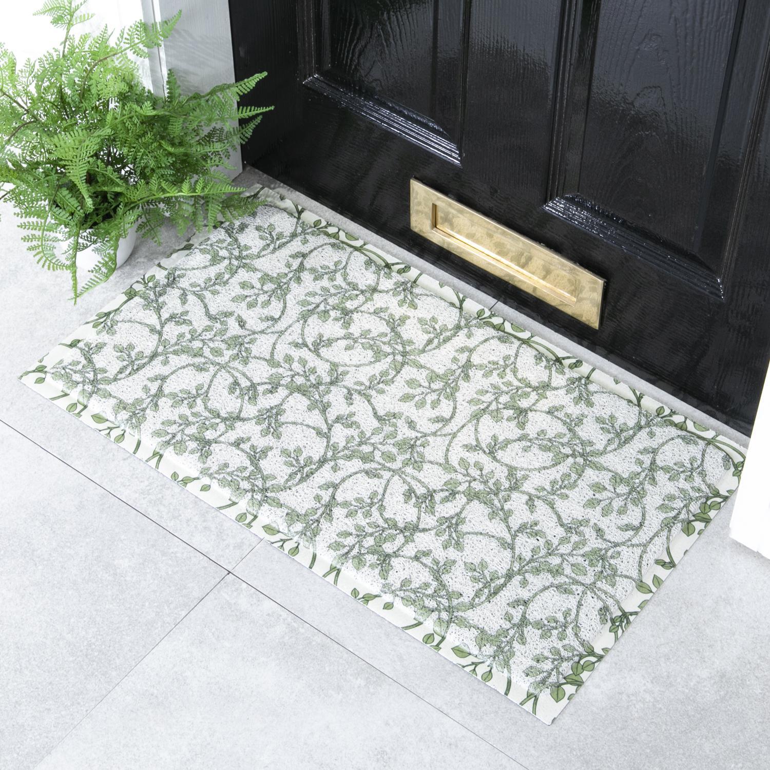 B&Q - William Morris Ivy Pattern Heavy Duty Non-Slip Indoor Outdoor Mat 70X40Cm - Image 2