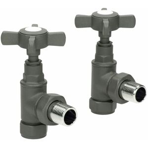 Angled Manual Radiator Valve and Lockshield Set-PWVALVE12