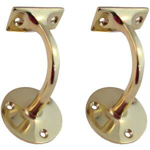 Handrail Bannister Support Stair Rail, 2-Pack, Polished