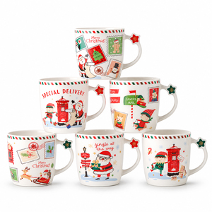 Letters to Santa Christmas 360ml Mug Collection - Set of 6