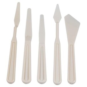 Nylon Palette Spatula Set - 5 Piece / 20cm