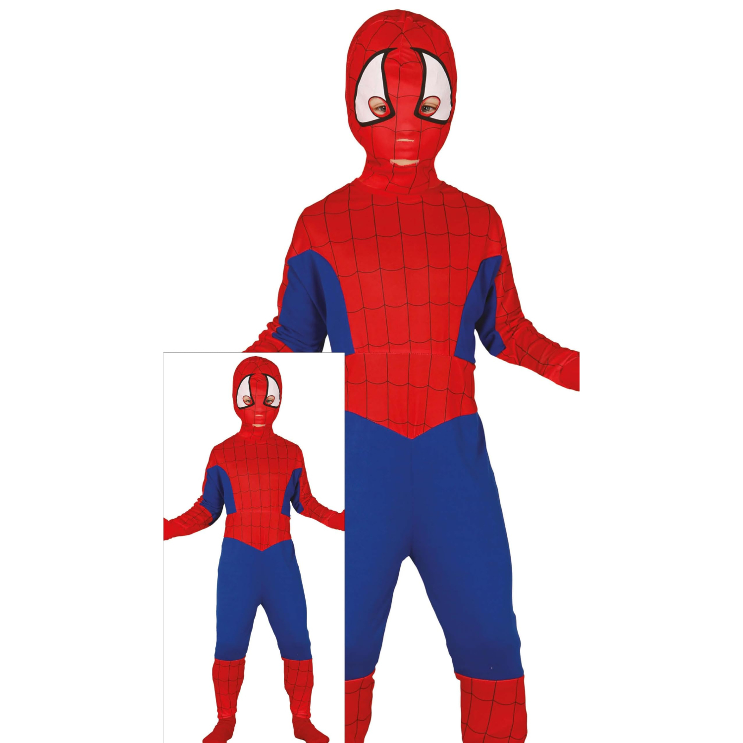 Fiestas Guirca Child's Spider Fancy Dress Halloween Costume, Red And Blue