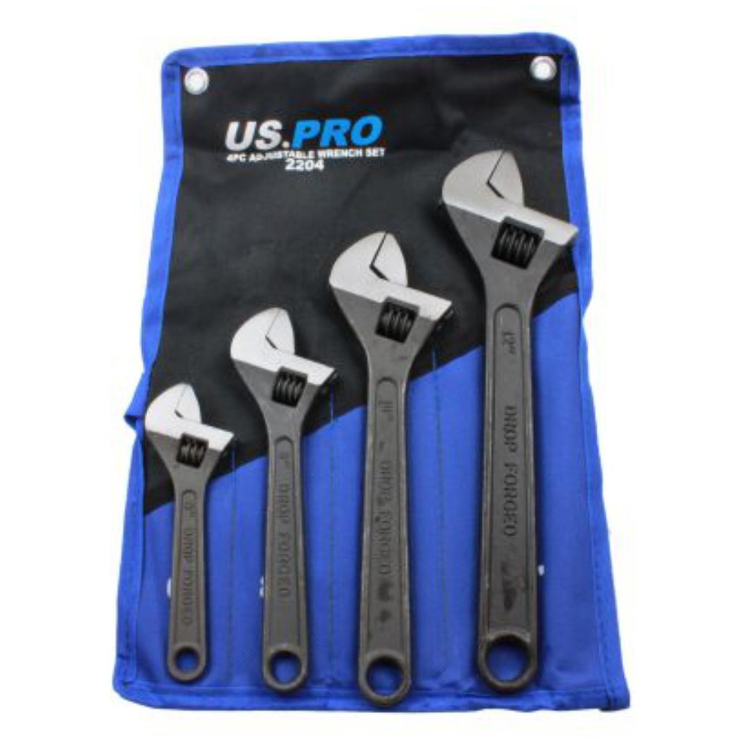 B&Q - 4Pc Adjustable Wrench / Shifting Spanner Set 6" 8" 10" 12"2204 - Image 6