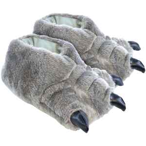 Kids Novelty 3D Monster Feet Plush Slippers