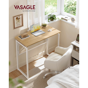 VASAGLE Folding Desk, Portable Fold Away Laptop Table, Small Computer Desk, 80 x 40 x 74 cm A
