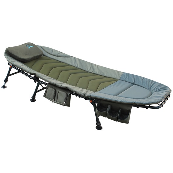 CARPZILLA Portable Fishing Chair XL Camping Bed With Tackle Storage