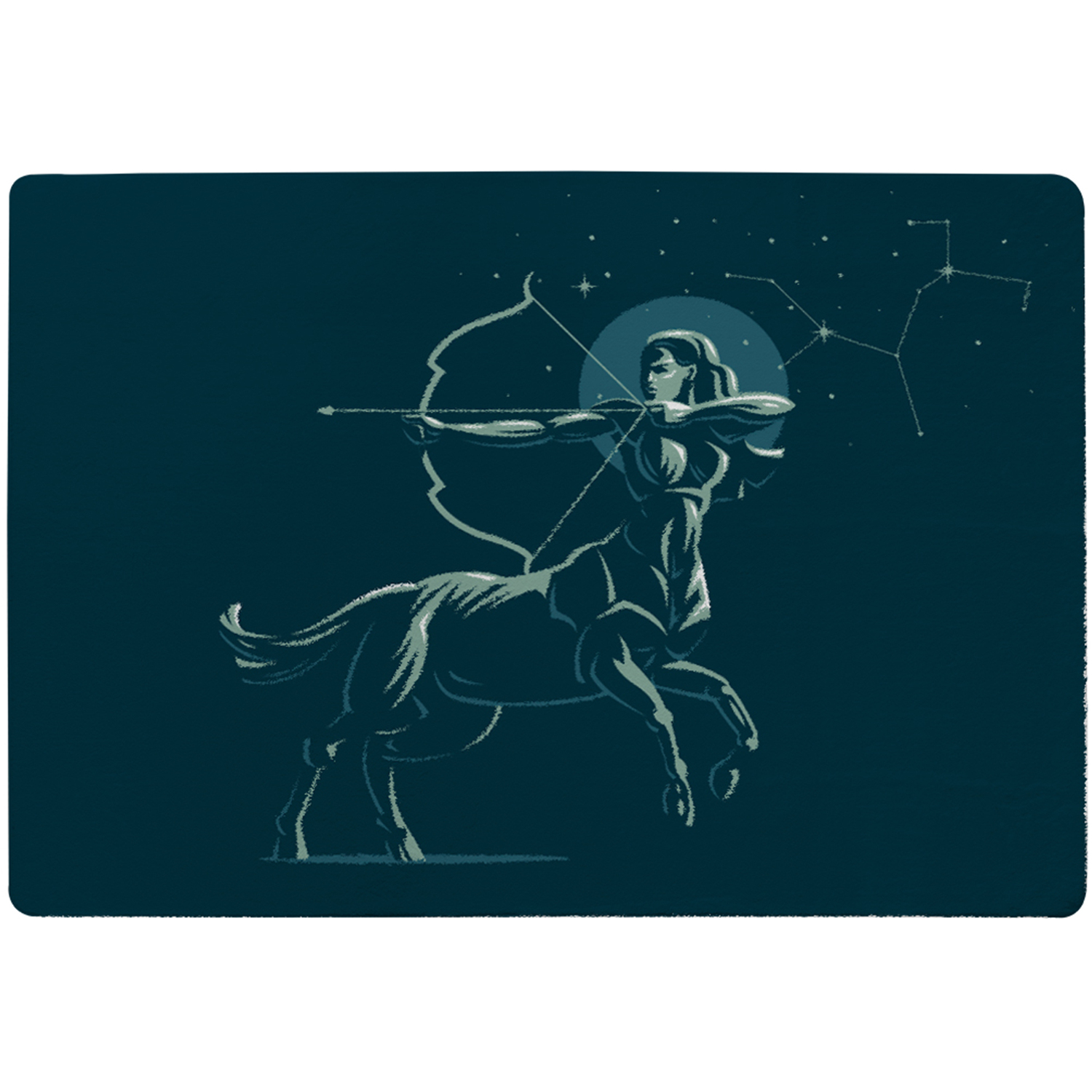 Zodiac Sagittarius Style Rug - blue / 150cm thumbnail