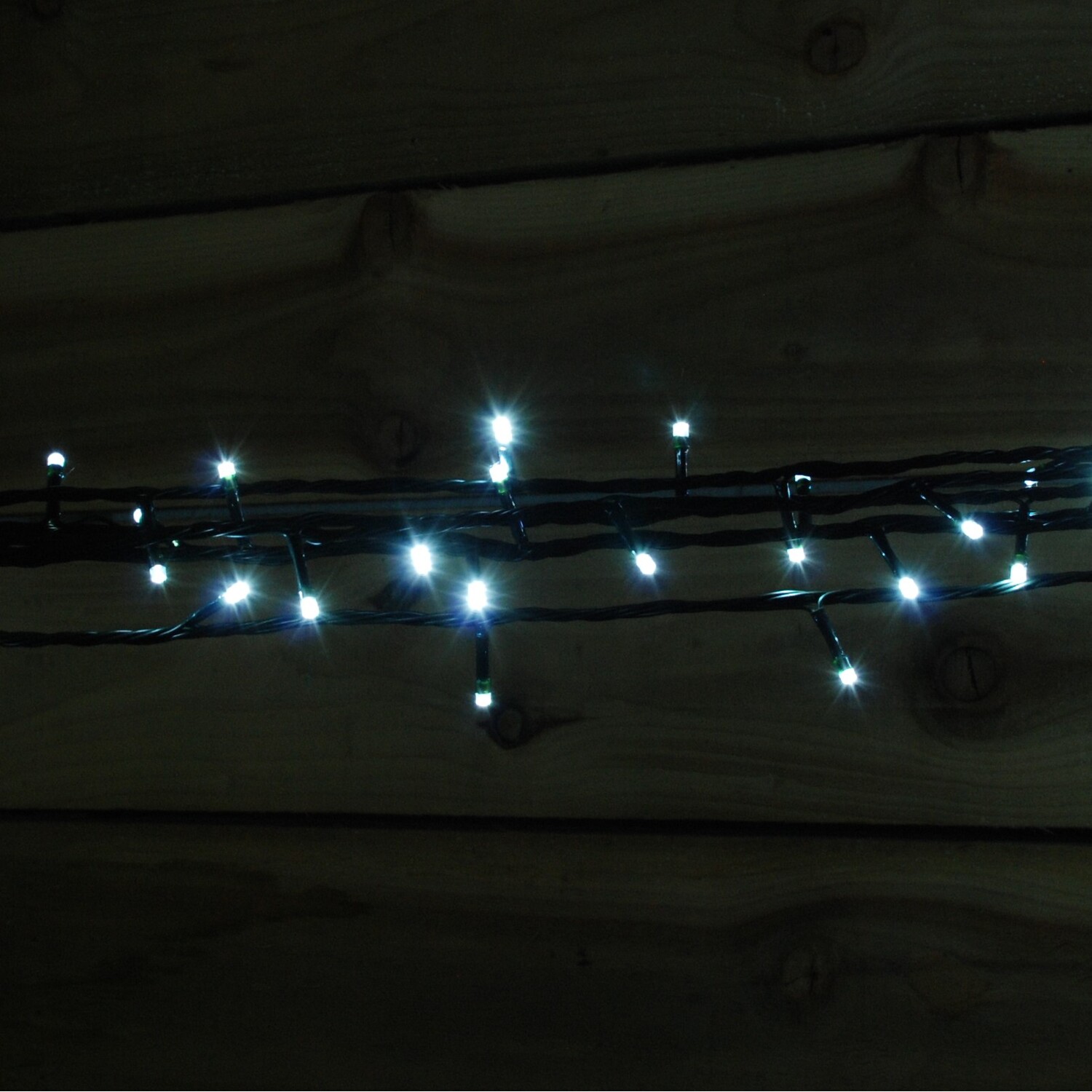 100 Led Connectable Christmas String Lights In Cool White - White