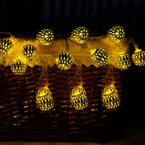 Moroccan Style Orb String Solar LED Light