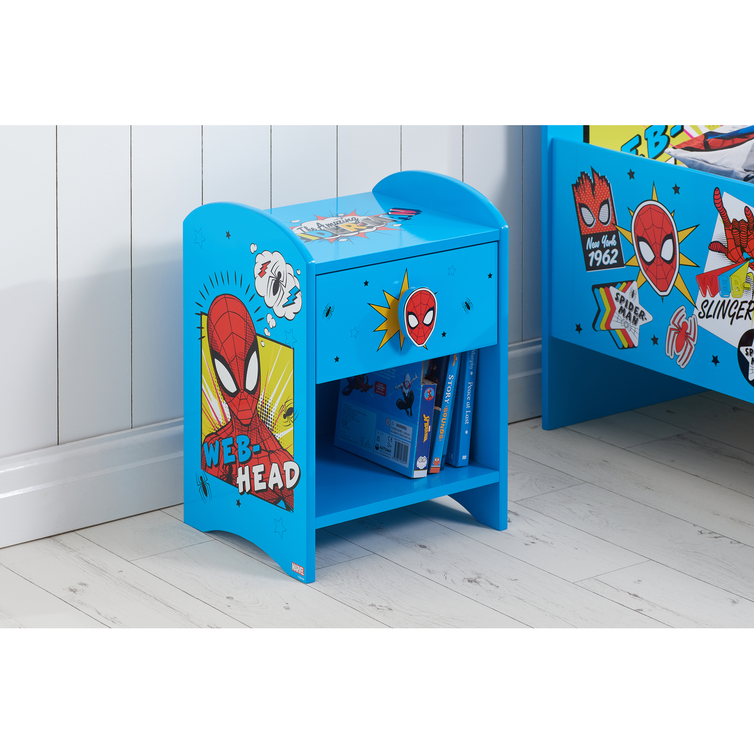 Disney Home - Spider-man Bedside Table - Blue thumbnail