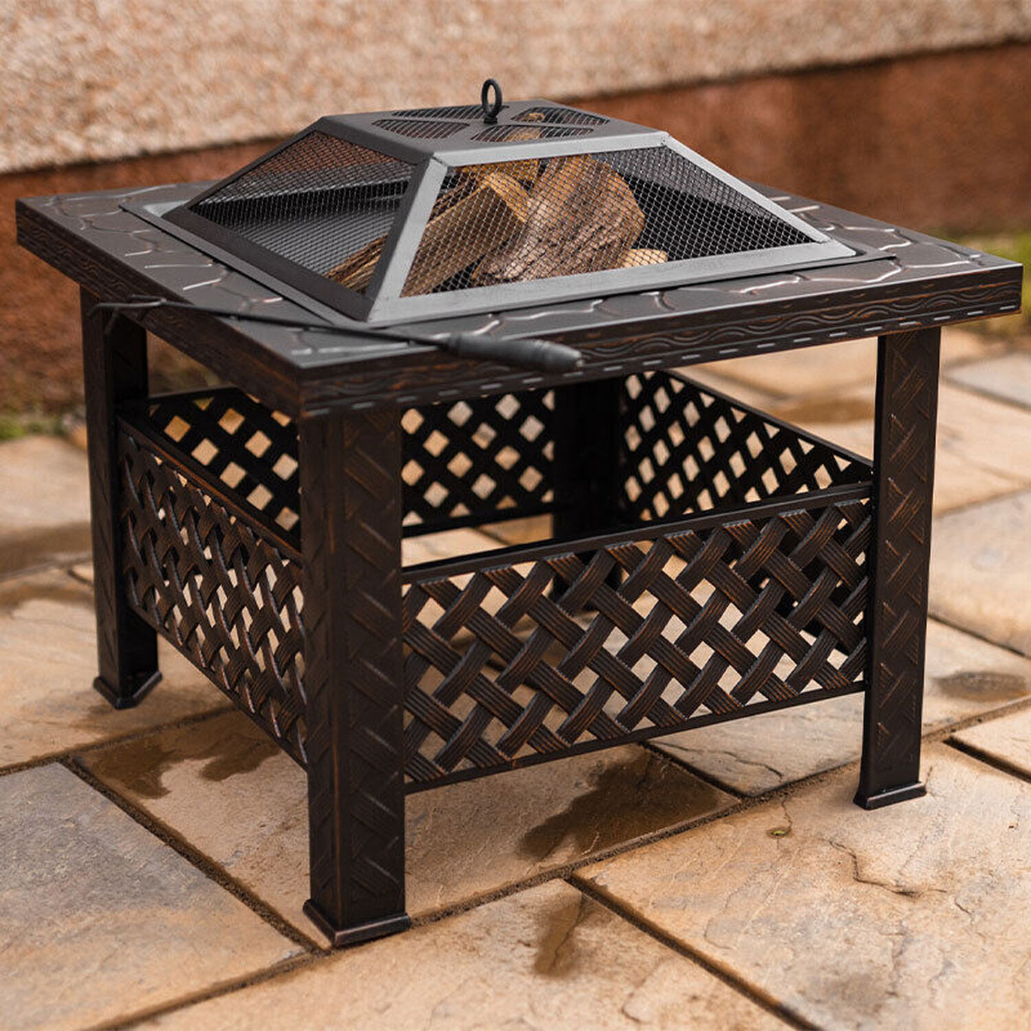 Garden Fire Pit and BBQ